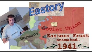 Eastern Front WWII animated 1941 by Eastory  McJibbin Reacts [upl. by Anirdua]