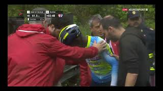 Biniam Girmay descending crash Giro dItalia stage 4 2024 [upl. by Charles845]