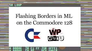 Creating Flashing Border Colors on the Commodore 128 in Machine Language [upl. by Eramal387]