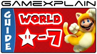 Super Mario 3D World  World Star7 Green Stars amp Stamp Locations Guide amp Walkthrough [upl. by Rheta166]