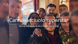 Cecina Cannavacciuolo superstar tutti in fila per un selfie [upl. by Nett]