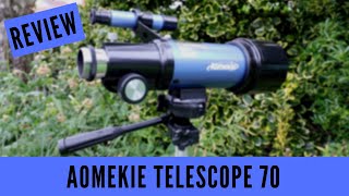 BEST LIGHTWEIGHT PORTABLE TELESCOPE AOMEKIE TELESCOPE 70 FOR ASTRONOMY F40070 REVIEW [upl. by Bartlett]