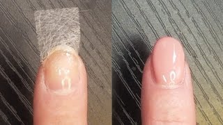 Silk Nail Wrap Fiberglass Nails  Total Game Changer [upl. by Eniarrol]