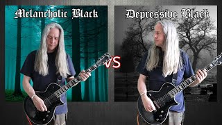 Melancholic Black Metal VS Depressive Black Metal Ultimate Guitar Riffs Battle [upl. by Vine]