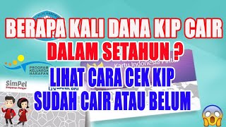 bantuan pkh berapa kali kip cair dalam setahun lihat cara cek kip sudah cair apa belum dgn internet [upl. by Nylsor]