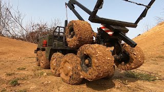 Mammut Cross RC loading and unloading the timber trailer [upl. by Warton]