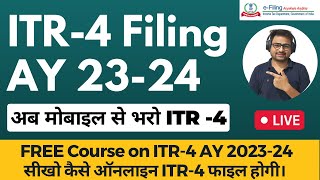 ITR 4 Filing Online 202324  How to File ITR 4 For AY 202324  Income Tax Return Filing ITR 4 [upl. by Ecneret]