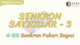 SENKRON SAYICILAR  3  4 BİT SENKRON YUKARI SAYICI [upl. by Concepcion]