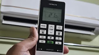 How to Use the Hitachi AC Remote  Complete Guide and Tutorial  Hot and Cold AC  Split AC [upl. by Maples]