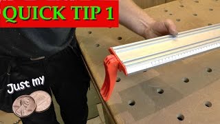 Quick Tip 1  Table Saw Jointing Jig [upl. by Eerrehc]