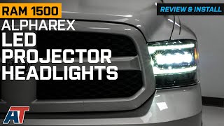 20092018 RAM 1500 AlphaRex NOVASeries LED Projector Headlights Review amp Install [upl. by Adaline]