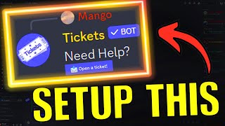 EASY Ticketsbot Setup For Discord [upl. by Nauqan248]