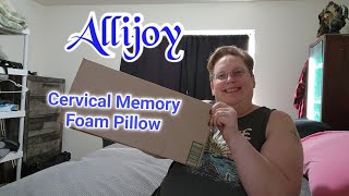 Reviewing Allijoy Cervical Memory Foam Pillow [upl. by Newman]