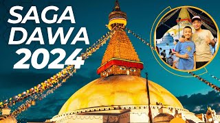 SAGA DAWA 2024  BOUDHANATH STUPA KORA  BUDDHA PURNIMA  KATHMANDU  NEPAL [upl. by Haneehs984]