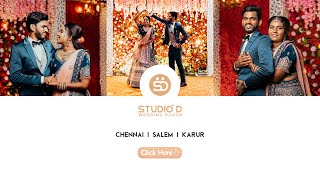 ARAVIND amp SINDHURECEPTION amp WEDDINGHIGHLIGHTS  Studio D Weddings  Contact  91 9894434672 [upl. by Akenat]