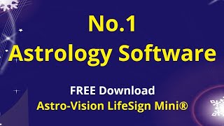 No1 Astrology Software  Free Download  AstroVision LifeSign Mini [upl. by Knorring25]