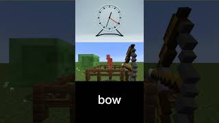 Minecraft bow vs crossbow  which is the best shorts [upl. by Celisse633]