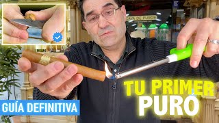 🥇 CÓMO FUMAR un PURO por PRIMERA VEZ  habano SIN CORTADOR PRINCIPIANTES  Cigar Specialist [upl. by Fenner292]