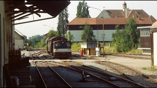 Güterzug nach Metten am 1381990mit 332 076 [upl. by Teressa]