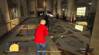 Grand Theft Auto Online  Leaked Heist Gameplay  DNS Mod [upl. by Kaete]