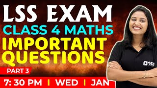 LSS Exam Maths  Important Questions Part 3  Exam Winner Class 4 [upl. by Sama]