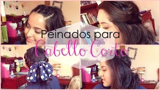 PEINADOS PARA CABELLO CORTO 2  Betterincoralpink ♡ [upl. by Randal]