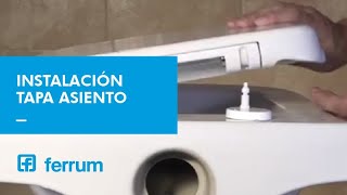 Como instalar una tapa y asiento para inodoro Línea Bari de colgar  Ferrum SA [upl. by Bandeen]