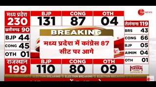 Assembly Election Result 2023 LIVE Rajasthan natije  MP Result  Chhattisgarh  Congress  BJP [upl. by Airan]