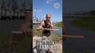 Kali Single Stick basic  pt2  Redonda outside Low block Abaniko  Martial Arts Weapons tutorial [upl. by Icnan]