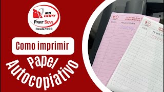 Como imprimir no papel autocopiativo How to print on carbonless paper [upl. by Arlyn]