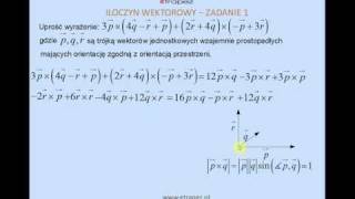 Mnożenie wektorowe  reguła prawej dłoni geometria analityczna [upl. by Litch875]