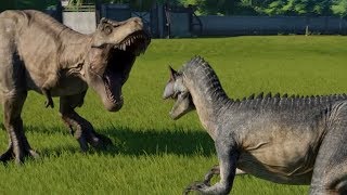 Allosaurus VS TRex  Jurassic World Evolution [upl. by Oicram536]