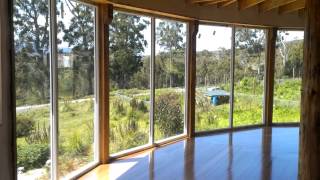 Upstairs inside round cordwood house [upl. by Brackely351]