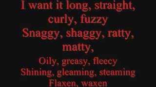 Hair  Lyrics [upl. by Natsrik]