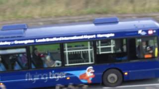 747 Bus in Yeadon amp Leeds Bradford Airport 2016 [upl. by Cirtap546]