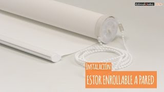 Como instalar un estor enrollable normal a cadena [upl. by Marsiella]