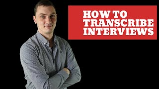 how to transcribe interviews [upl. by Perdita]