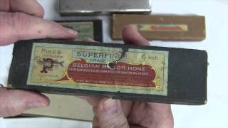 Belgian Honing Stone Razor Coticule Hone  Part 4  PIKE IMPORTED Boxed Hones [upl. by Epillihp]