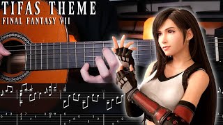 Tifas Theme  Final Fantasy VII Rebirth  Fingerstyle Guitar Tutorial  TAB [upl. by Tati]