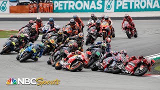 MotoGP Malaysian Grand Prix  EXTENDED HIGHLIGHTS  102322  Motorsports on NBC [upl. by Leibrag466]