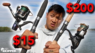 15 Wishcom Fishing Reel vs 200 Shimano Fishing Reel [upl. by Erina664]