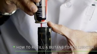 How to Fill a Butane Torch Lighter [upl. by Leasia]