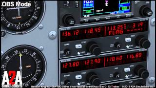 A2A C172 Avioncs Tutorials Bendix King NavCom NAVIGATION [upl. by Feenah]