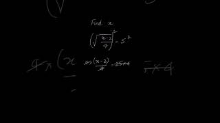 Solve for x given algebraic equation shorts maths algebra [upl. by Anabelle244]