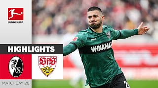 Undav Is On FIRE  SC Freiburg  VfB Stuttgart  Highlights  Matchday 20 – Bundesliga 202324 [upl. by Claudie]