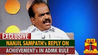 Exclusive  Nanjil Sampaths Reply on AIADMK Governments Achievements in 4 Years  Thanthi TV [upl. by Tray]