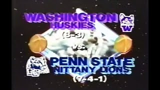 1983 Aloha Bowl Washington vs Penn State No Huddle [upl. by Schreibe]