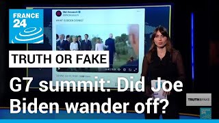 Did Joe Biden really wander off during the G7 summit in Italy • FRANCE 24 English [upl. by Raseta]