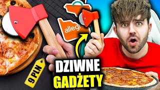 Testuje DZIWNE GADŻETY z Allegro topór do pizzy [upl. by Yrocaj]