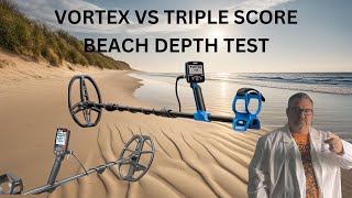 GARRETT VORTEX BEACH DEPTH TEST VS NOKTA TRIPLE SCOREWHO WINS [upl. by Edras]